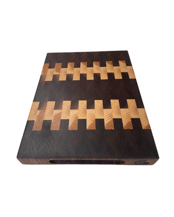 Walnut and Ash Checkerboard Chopping Board