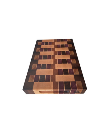 Maple, Walnut, Cherry, and Purple Heart Chopping Board