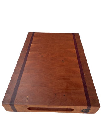 Cherry and Purple Heart Chopping Board