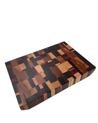 Multifaceted Wooden Chopping Board Sized: 260mm. X 180mm. 40mm. thickness