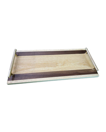 Tulipwood & Walnut Serving Tray