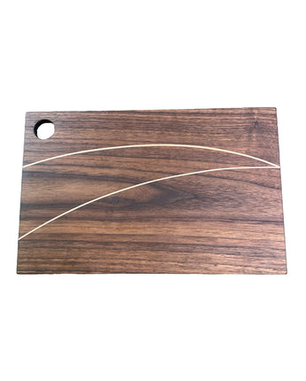 Walnut & Maple Stripe Chopping Board