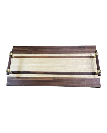 Walnut & Tulipwood Designer Serving Tray